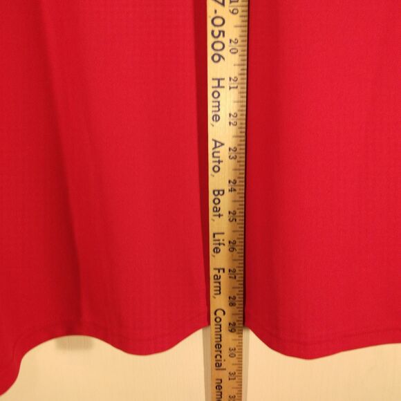 Under Armour Golf polo shirt mens L Large red embroidered 96 UPF 30+ short sl - Picture 12 of 13
